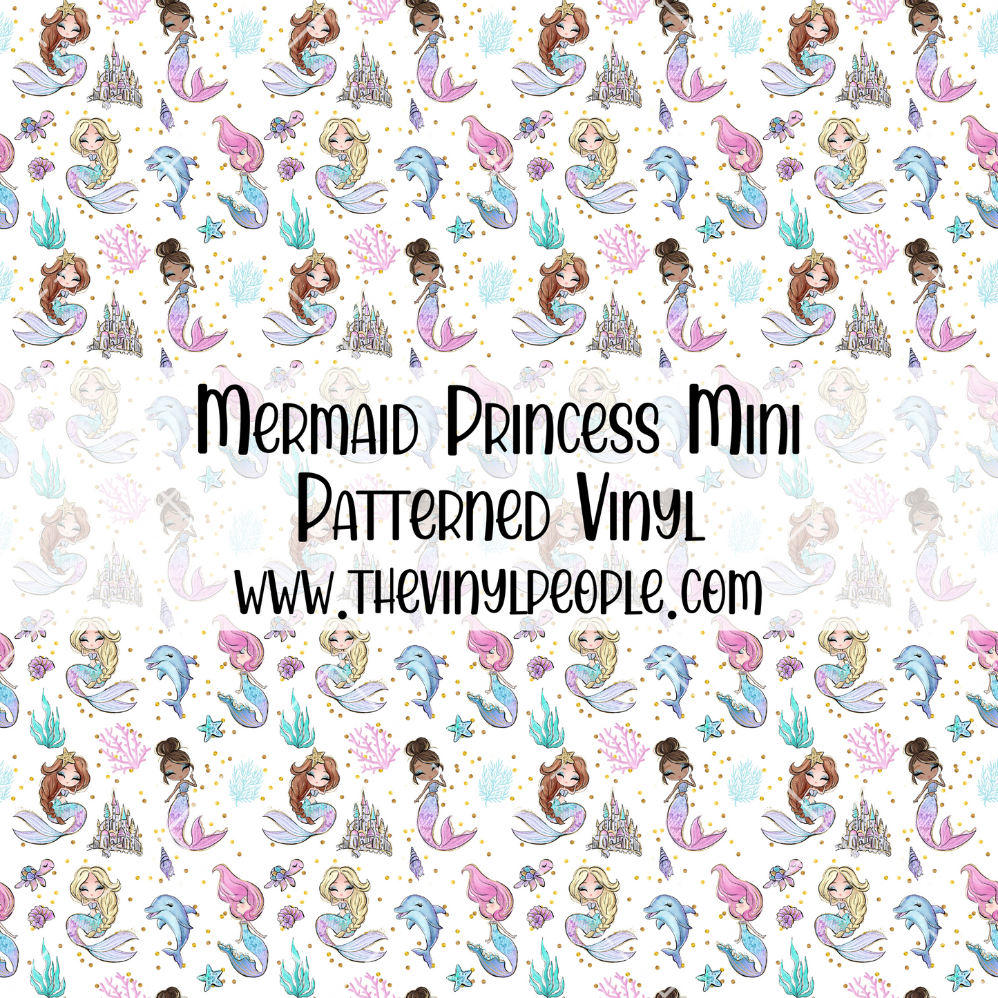Mermaid Princess Patterned Vinyl