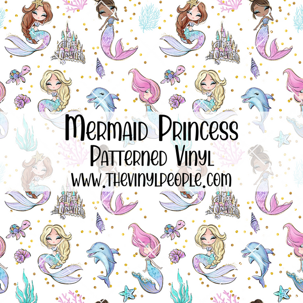 Mermaid Princess Patterned Vinyl