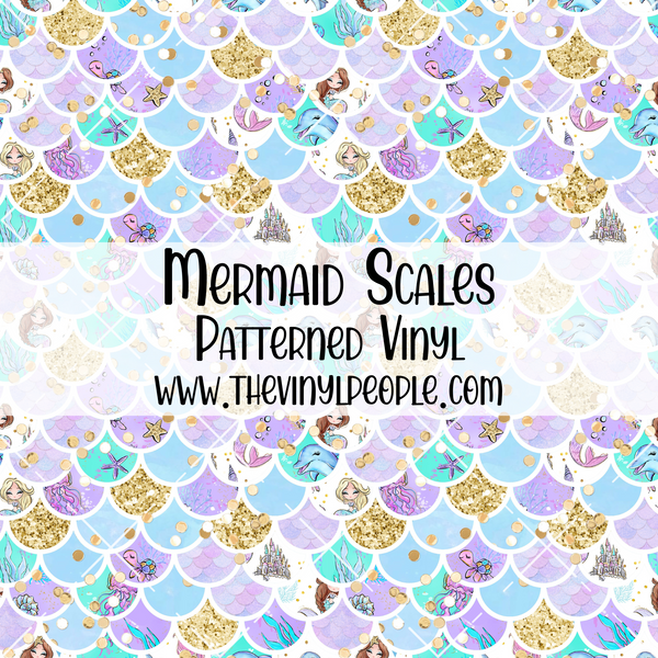 Mermaid Scales Patterned Vinyl