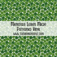 Monstera Leaves Patterned Vinyl