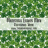 Monstera Leaves Patterned Vinyl