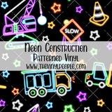 Neon Construction Patterned Vinyl