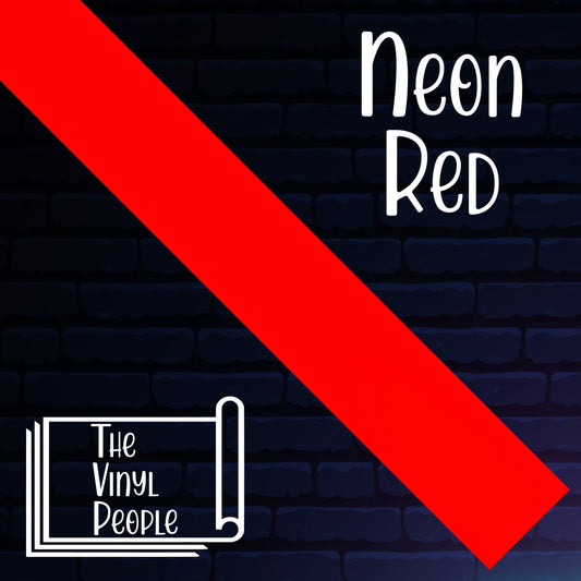 Neon Red Adhesive Vinyl