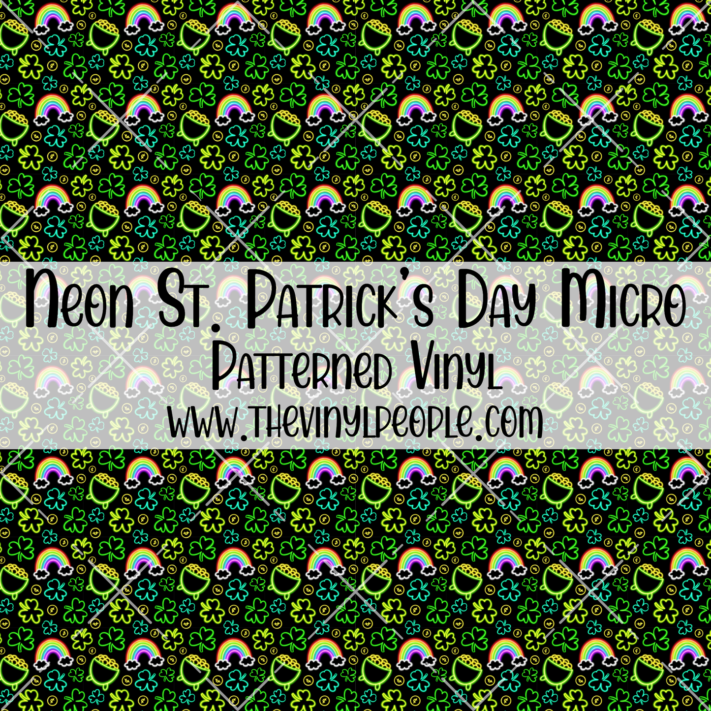 Neon St. Patrick's Day Patterned Vinyl