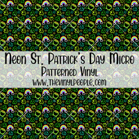 Neon St. Patrick's Day Patterned Vinyl