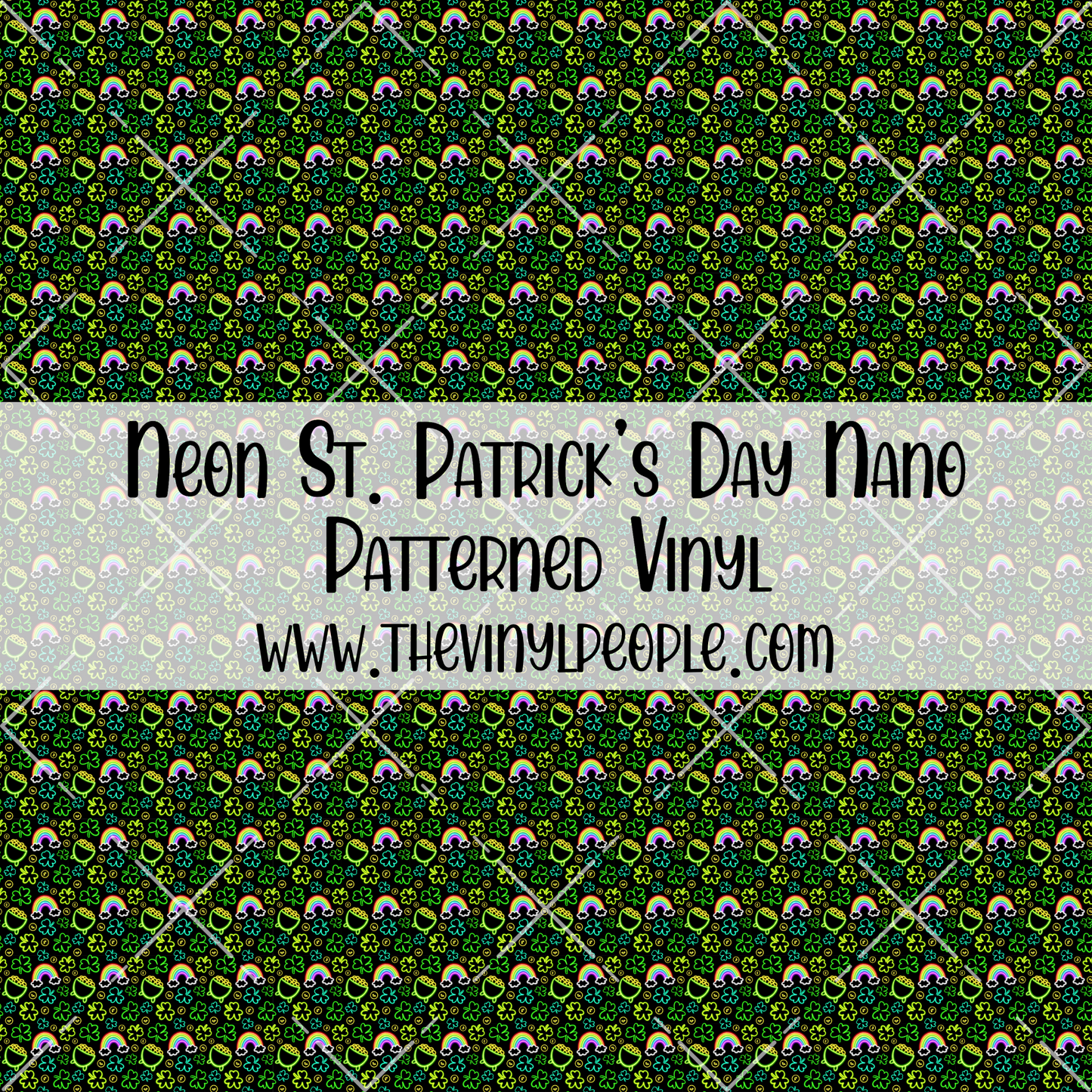 Neon St. Patrick's Day Patterned Vinyl