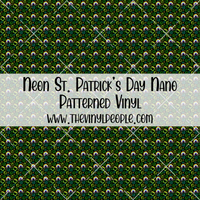 Neon St. Patrick's Day Patterned Vinyl