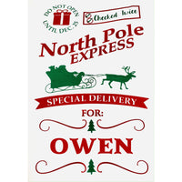 North Pole Express Santa Sack