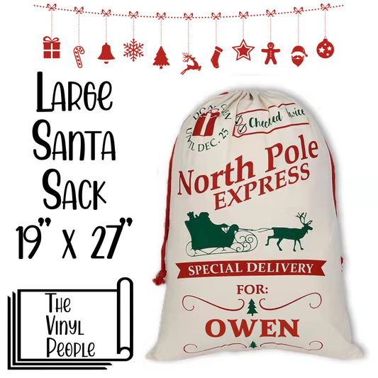 North Pole Express Santa Sack
