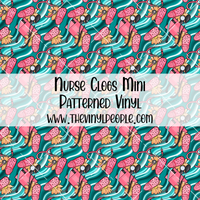 Nurse Clogs Patterned Vinyl