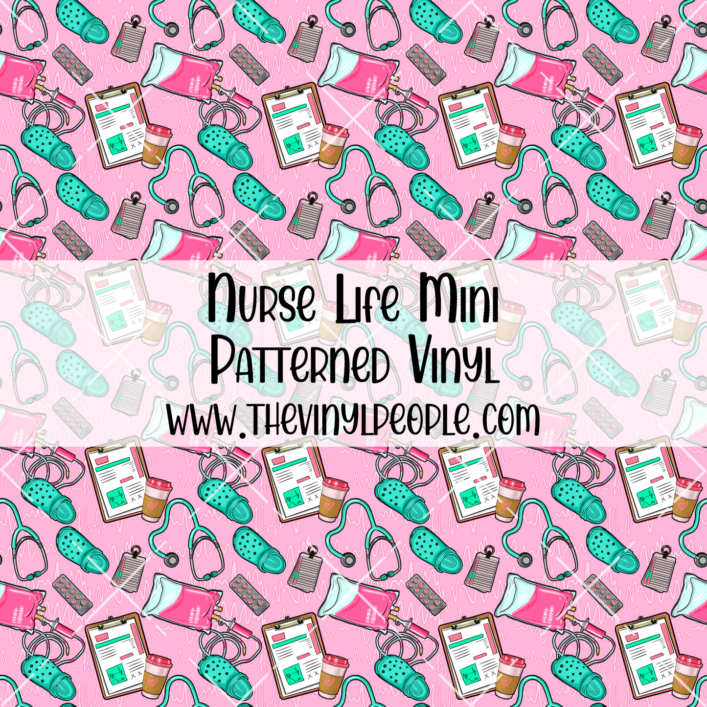 Nurse Life Patterned Vinyl