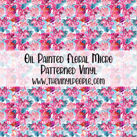 Oil Painted Floral Patterned Vinyl
