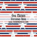 One Nation Patterned Vinyl