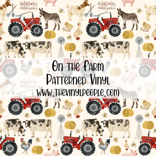 On the Farm Patterned Vinyl
