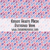 Ornate Hearts Patterned Vinyl