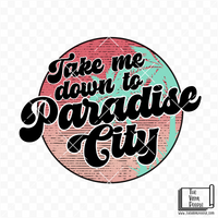 Paradise City Vinyl Decal