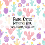 Pastel Cactus Patterned Vinyl