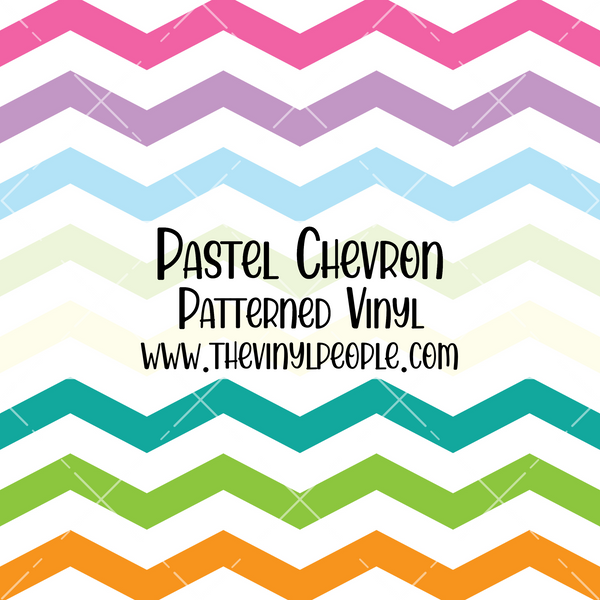 Pastel Chevron Patterned Vinyl
