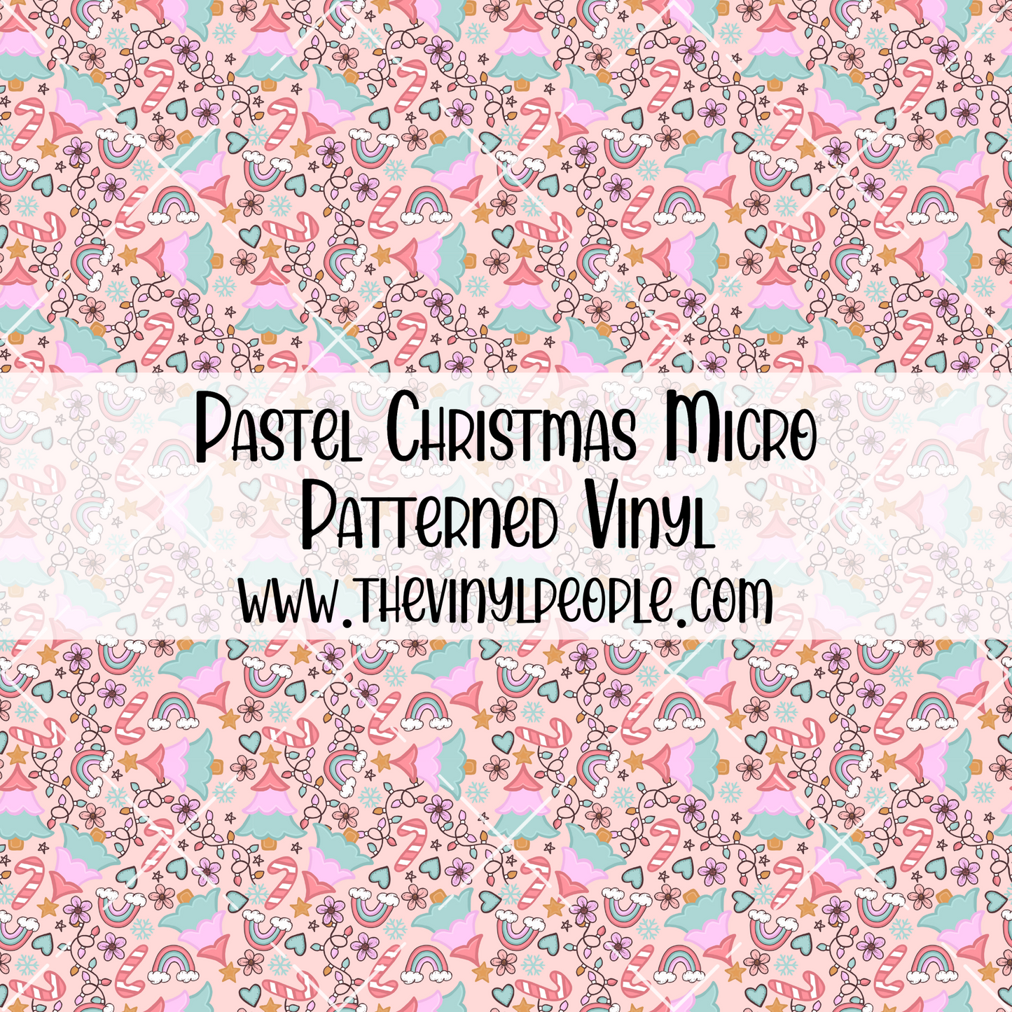 Pastel Christmas Patterned Vinyl