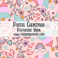 Pastel Christmas Patterned Vinyl