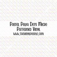 Pastel Polka Dots Patterned Vinyl