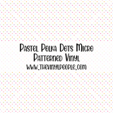 Pastel Polka Dots Patterned Vinyl