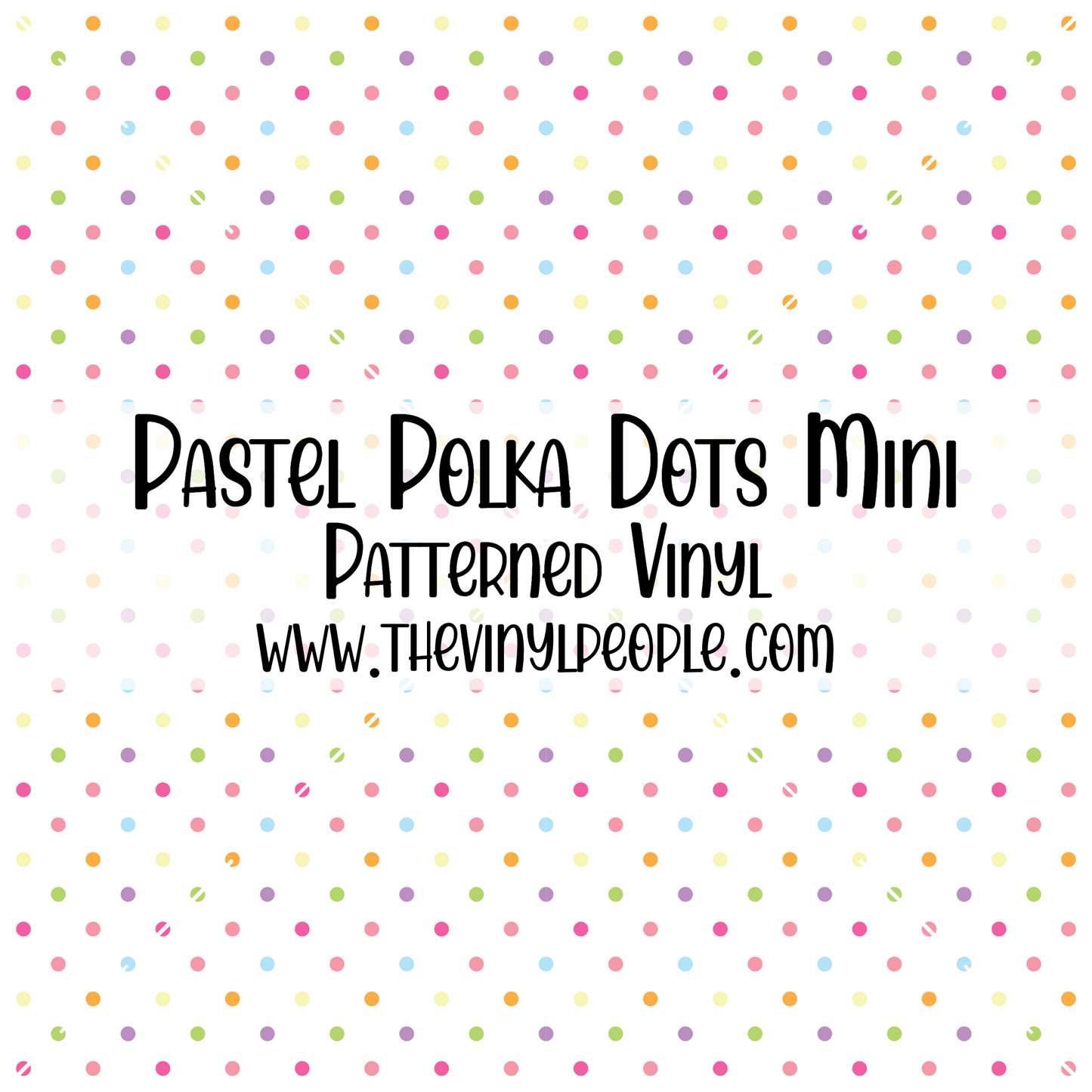 Pastel Polka Dots Patterned Vinyl