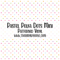 Pastel Polka Dots Patterned Vinyl