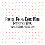 Pastel Polka Dots Patterned Vinyl