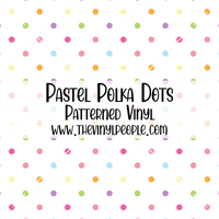 Pastel Polka Dots Patterned Vinyl