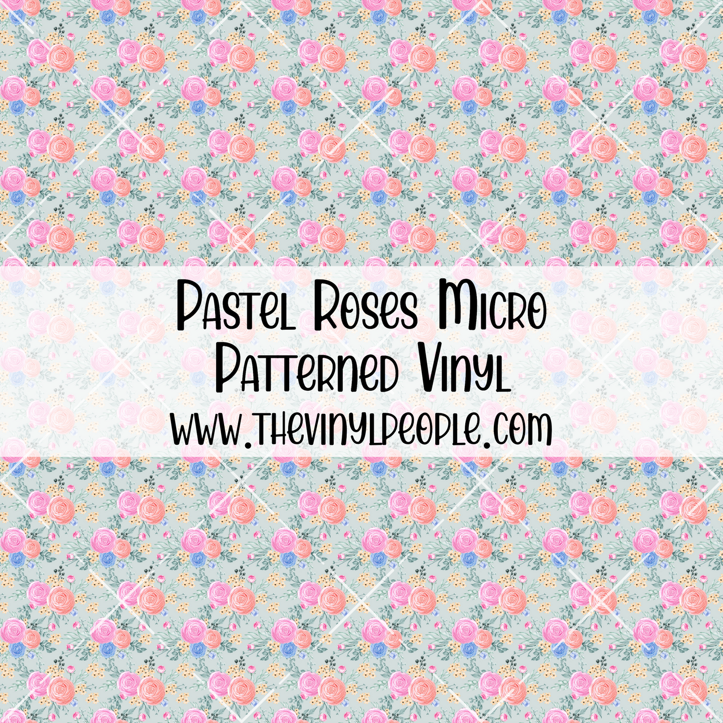 Pastel Roses Patterned Vinyl