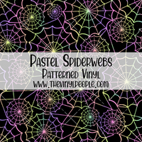 Pastel Spiderwebs Patterned Vinyl