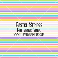 Pastel Stripes Patterned Vinyl