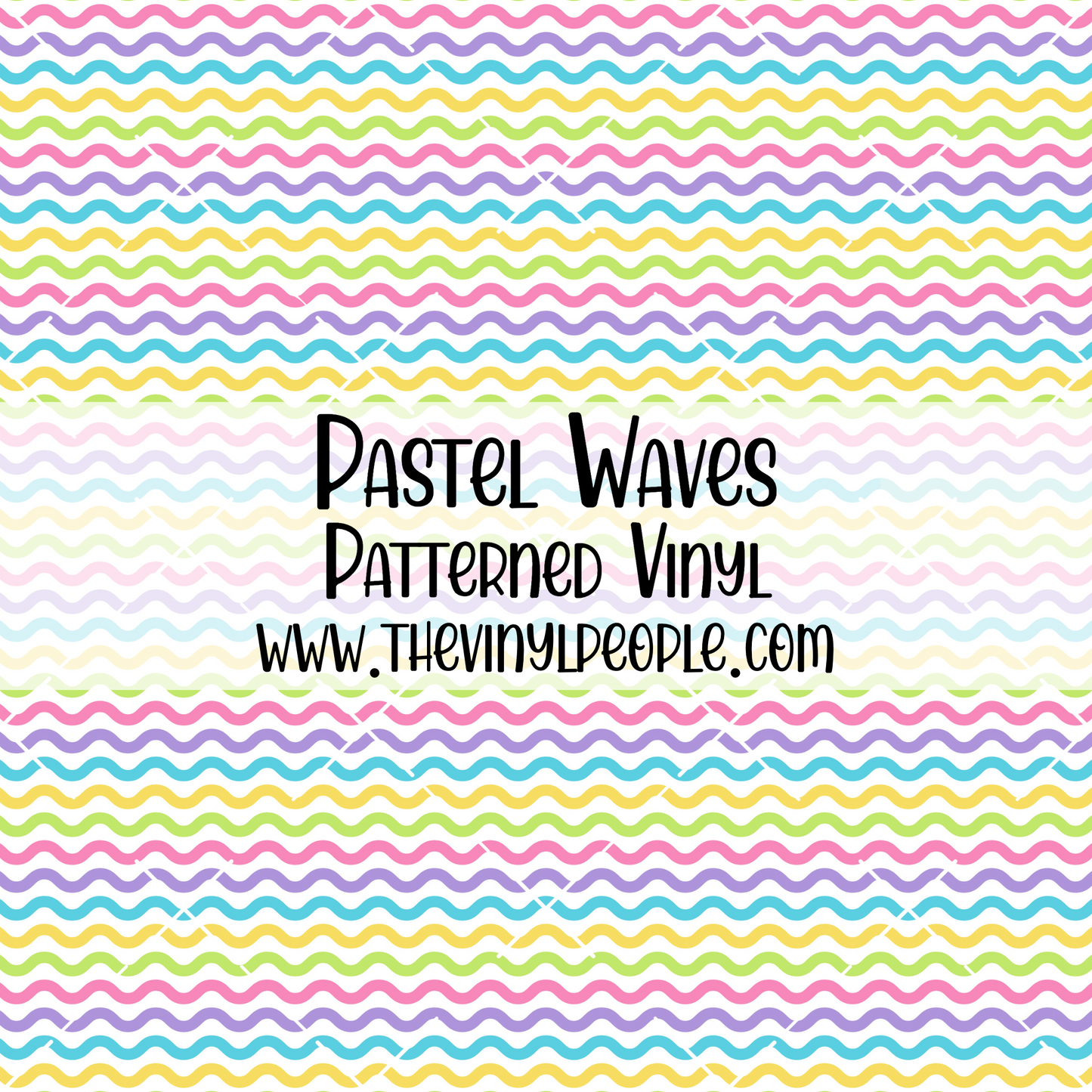 Pastel Waves Patterned Vinyl