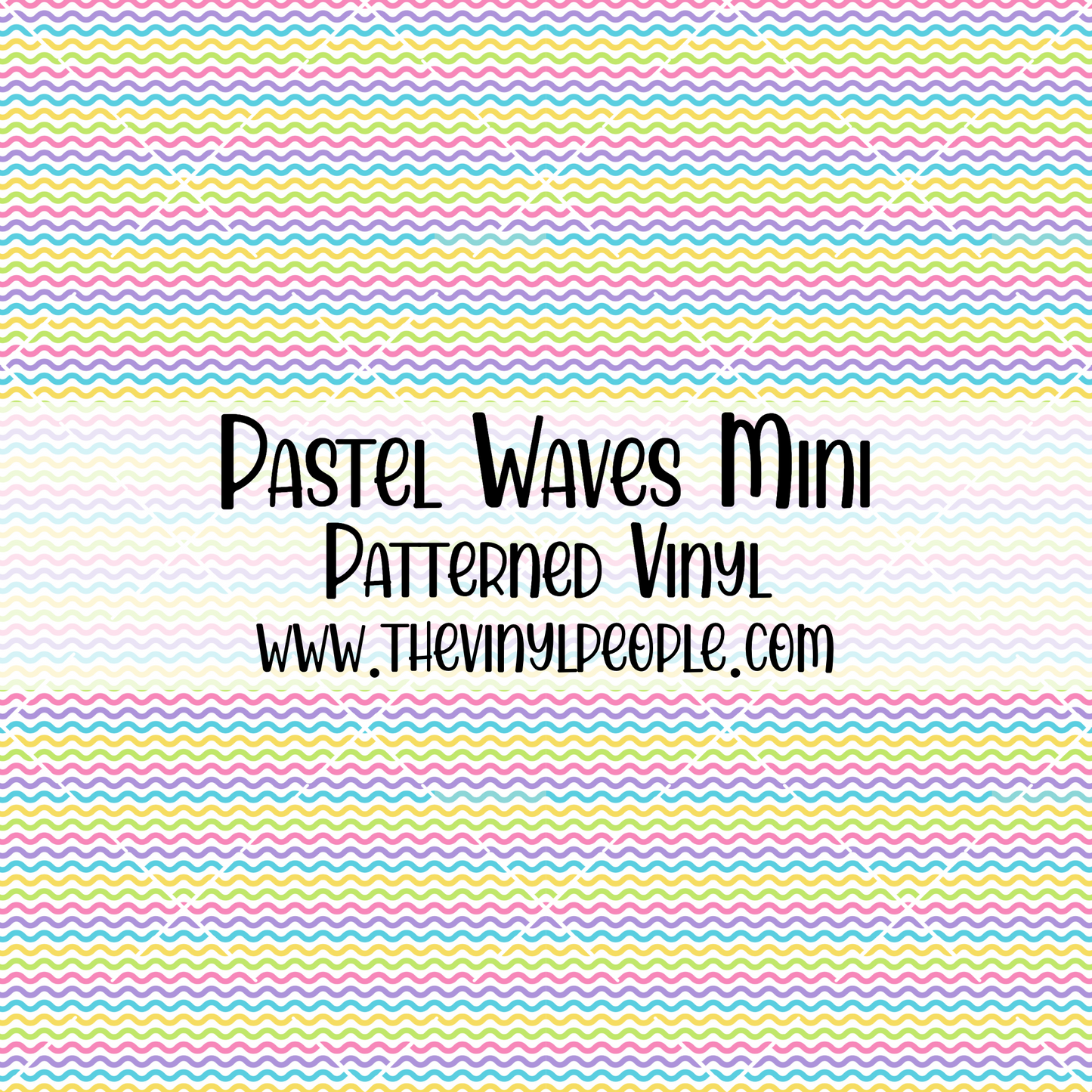 Pastel Waves Patterned Vinyl