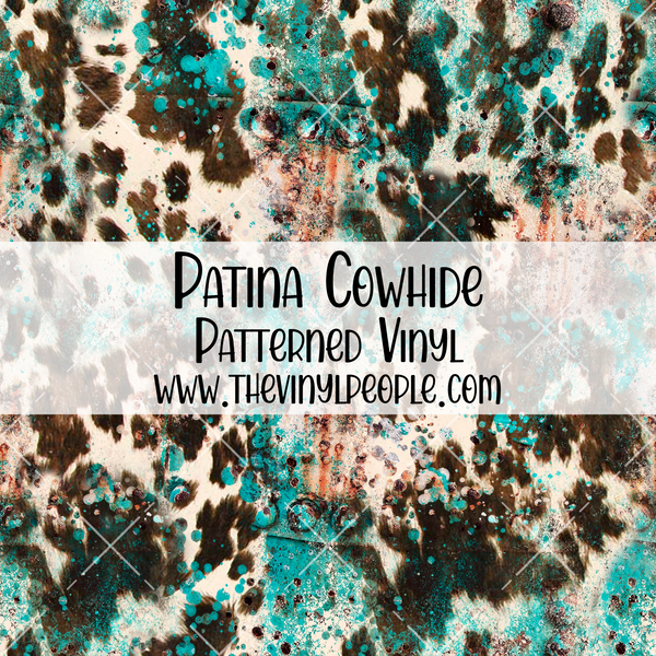 Patina Cowhide Patterned Vinyl