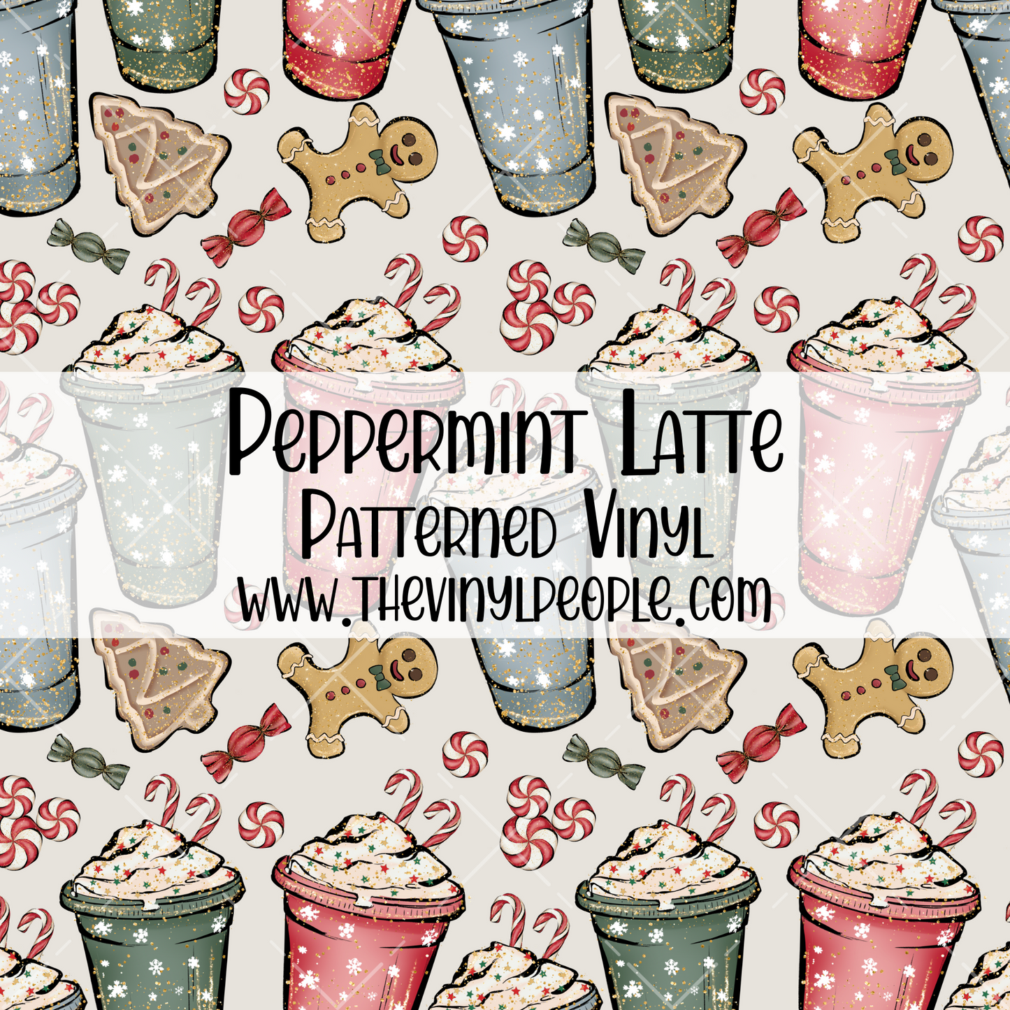 Peppermint Latte Patterned Vinyl