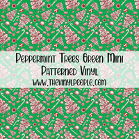 Peppermint Trees Green Patterned Vinyl