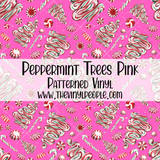 Peppermint Trees Pink Patterned Vinyl