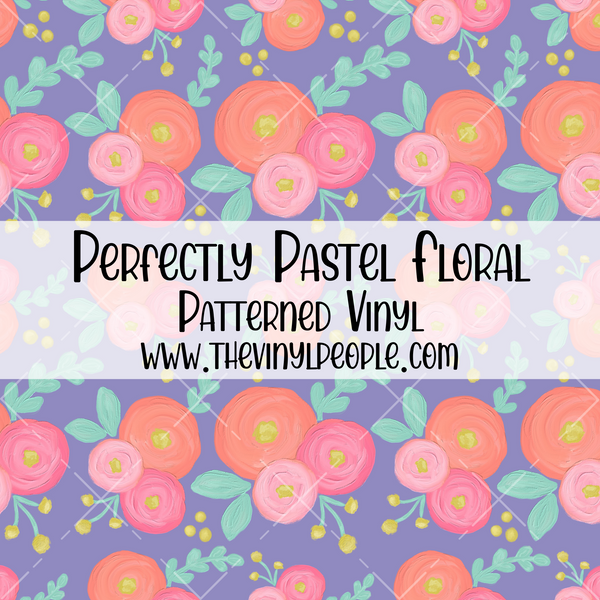Perfectly Pastel Floral Patterned Vinyl