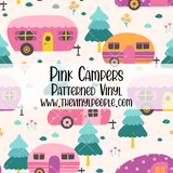 Pink Campers Patterned Vinyl