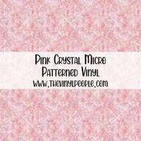 Pink Crystal Patterned Vinyl