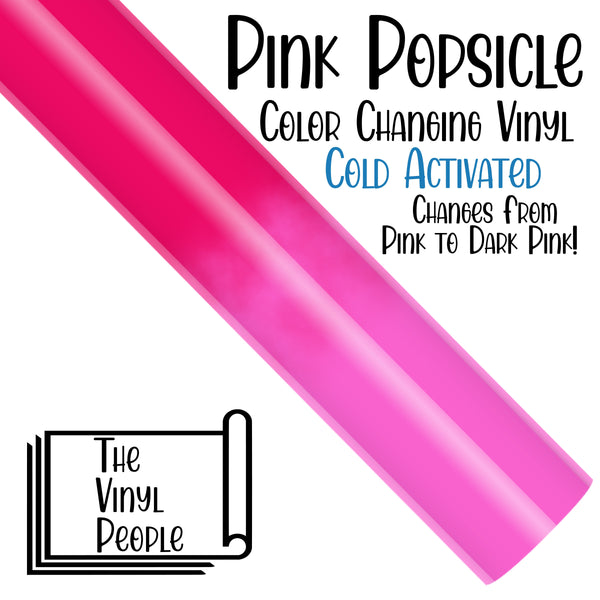Pink Popsicle Color Changing Vinyl