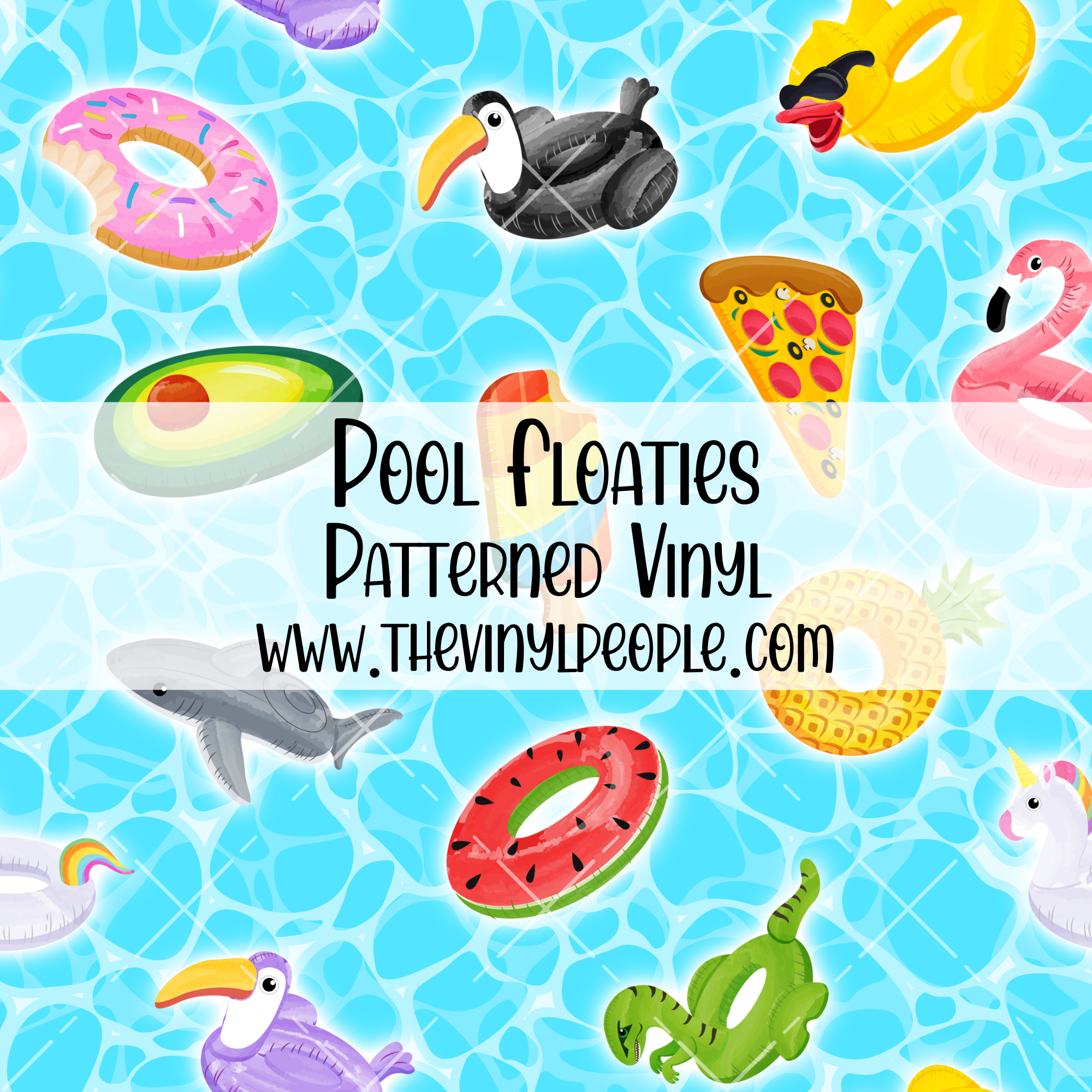Pool Floaties Patterned Vinyl – TheVinylPeople