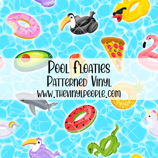 Pool Floaties Patterned Vinyl