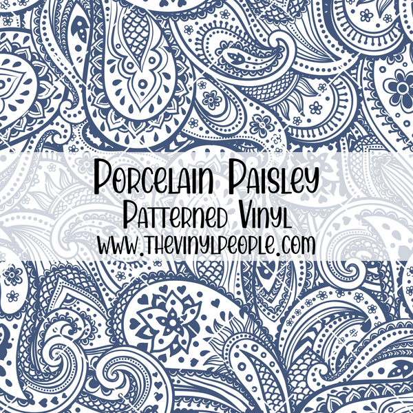 Porcelain Paisley Patterned Vinyl