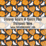 Pumpkin Hearts & Ghosts Patterned Vinyl