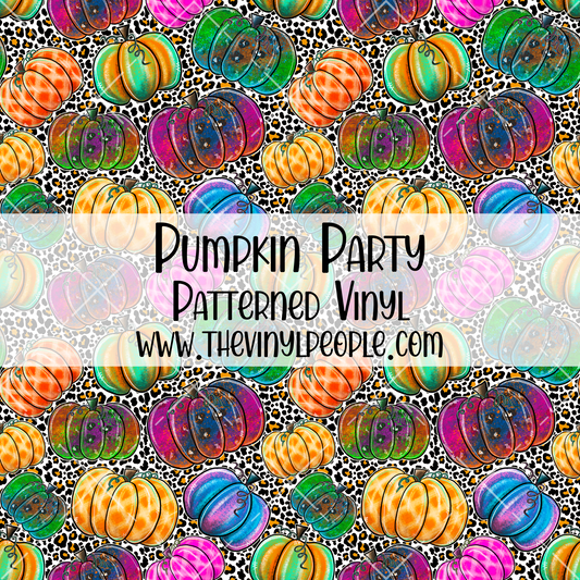Pumpkin Party Patterned Vinyl