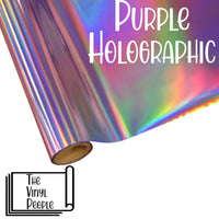 Purple Holographic Foil