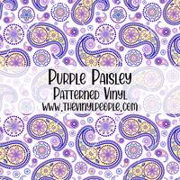 Purple Paisley Patterned Vinyl